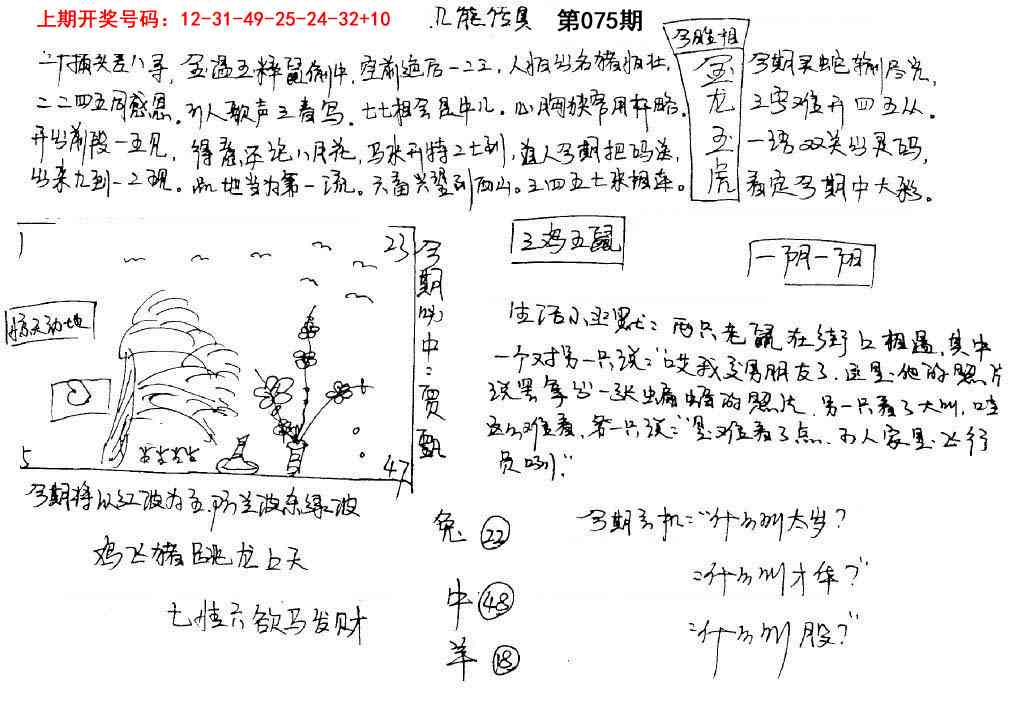 075期手写九龙内幕[图]